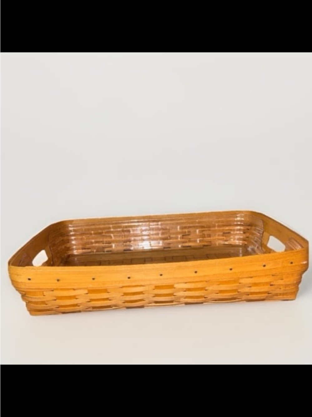 Longaberger Hostess XL Serving Tray Basket With Liner